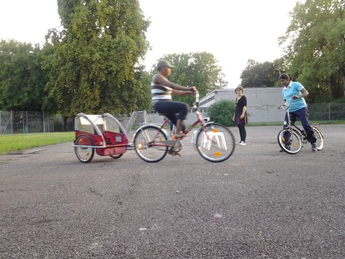 Frauen-Radfahrtraining