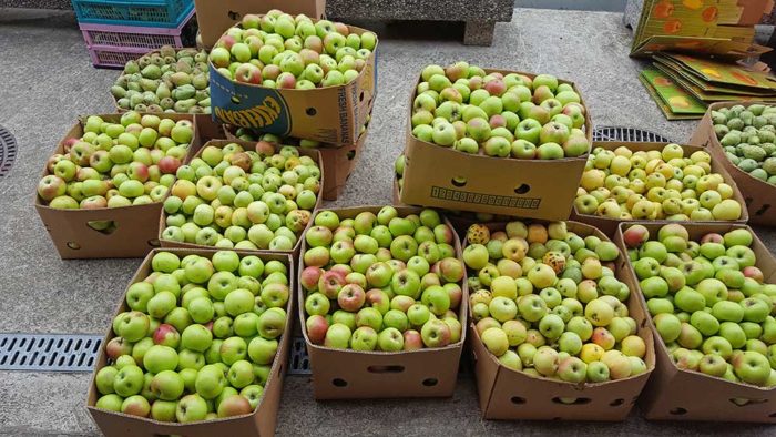 Apfelsaft in der Box